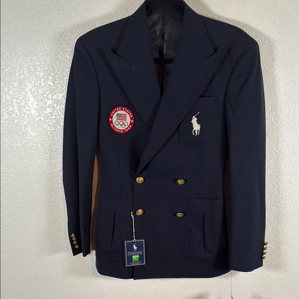 Ralph Lauren Navy Blazer with Gold Buttons